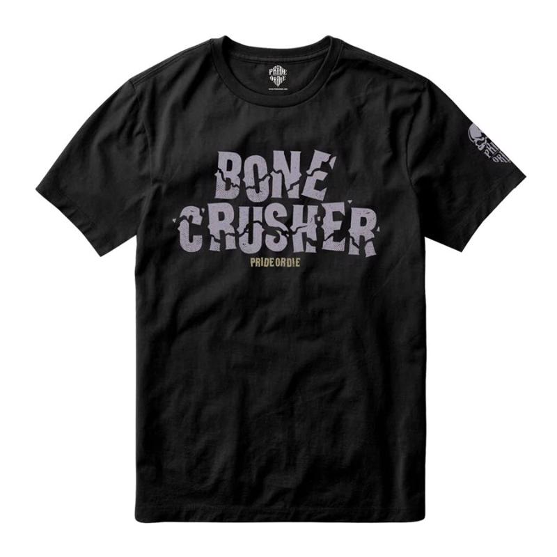 PRiDEorDiE bone crusher T-Shirt -black